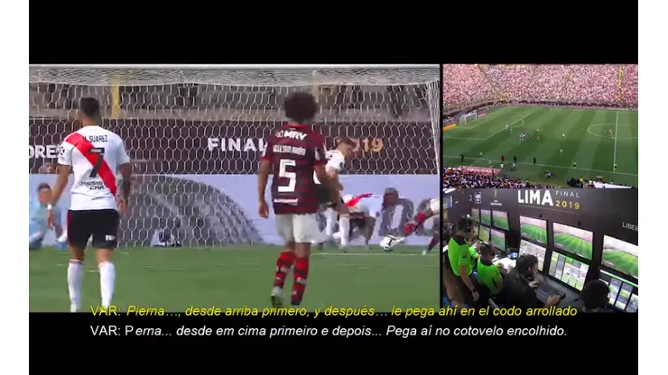 Conmebol publicó los audios del VAR: ¿qué pasó en la jugada de Nicolás de la Cruz?