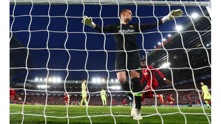 Ter Stegen intentó explicar qué le pasó a Barcelona en Liverpool