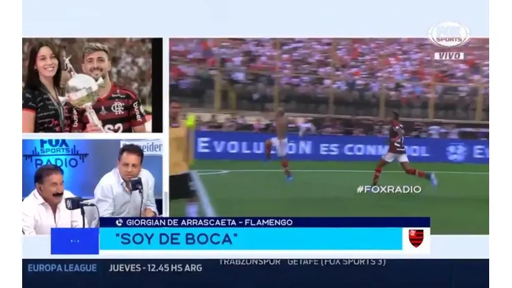 Giorgian De Arrascaeta en 'Fox Sports Radio'.