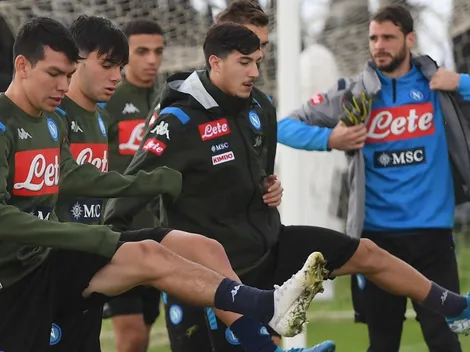 Lozano recibió una multa económica por parte del Napoli