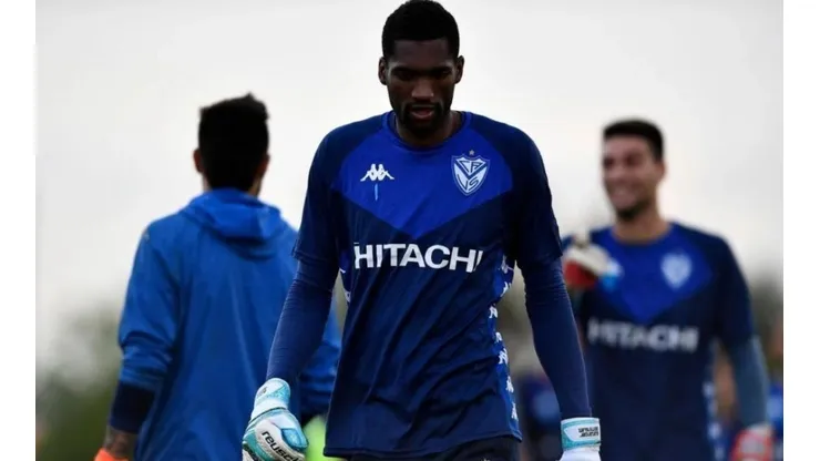 'Dida' Domínguez con los colores de Vélez Sarsfield.