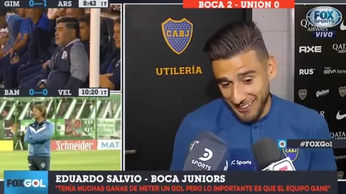 Sonrisa pícara: Salvio contó que vio la final "como todo hincha de Boca"