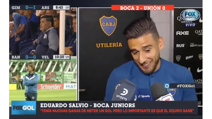 Sonrisa pícara: Salvio contó que vio la final "como todo hincha de Boca"