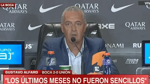 Alfaro: "Sería muy difícil que a Boca se le escape este campeonato"