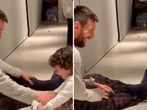 Morimos de ternura: Antonela subió un video de Messi jugando con Ciro