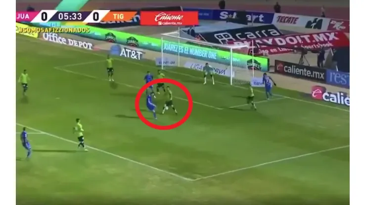 Gignac sacó un bombazo y anotó el primer gol del partido