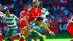 Toluca y Santos Laguna igualaron 2-2 en un atractivo partido.