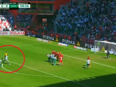 La soberbia ejecución de tiro libre de Diego Valdés