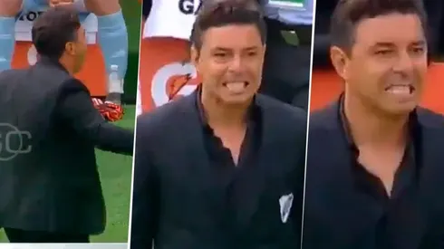 Las reacciones de Gallardo en los goles de Flamengo