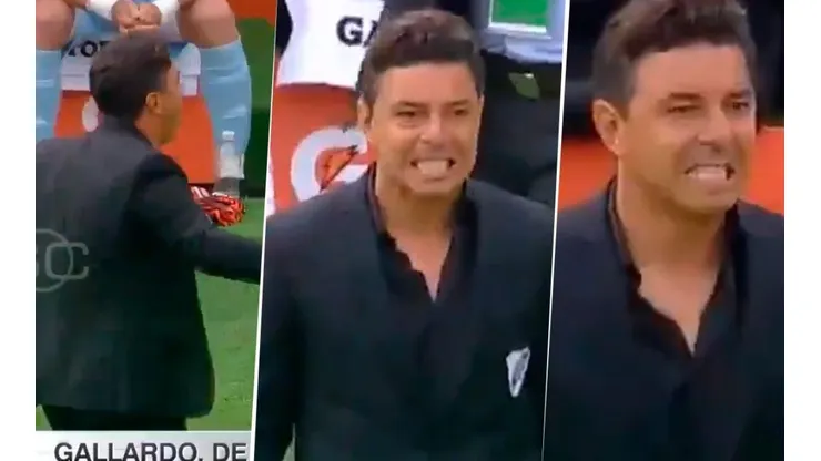 Las reacciones de Gallardo en los goles de Flamengo