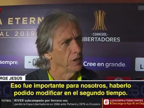 Jorge Jesús, maravillado con un jugador de River: "Es un crack"