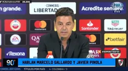 Marcelo Gallardo en conferencia de prensa.