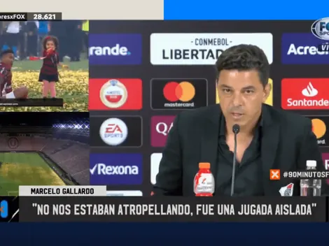 Gallardo contó qué le dijo a los jugadores en el vestuario
