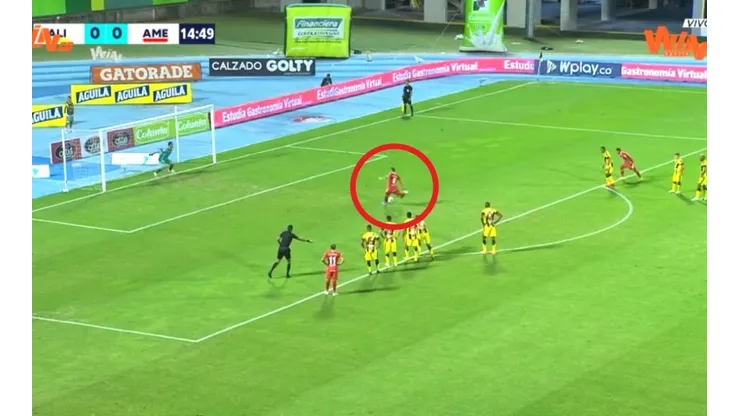 Así fue el gol de Michael Rangel contra Alianza Petrolera.