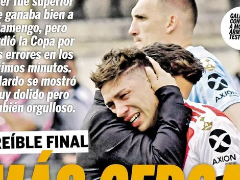 Muy tranqui: la tapa de Olé luego de la derrota agónica de River ante Flamengo