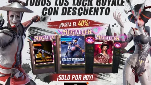 Día de descuentos en el Luck Royale de Free Fire ¡hasta el 40%!