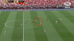 Gabigol se iba en velocidad, pero llegó Enzo Pérez y levantó a todo River