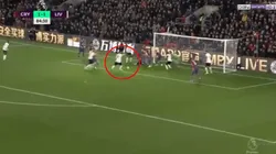 Foto captura del momento del gol de Firmino.