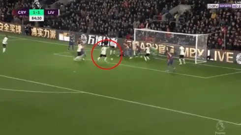 Foto captura del momento del gol de Firmino.