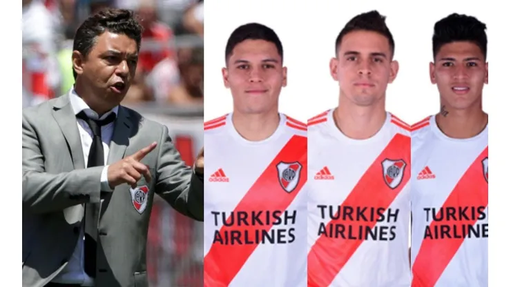 Marcelo Gallardo, Juanfer Quintero, Santos Borré y Jorge Carrascal.