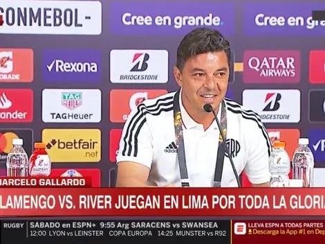 Video: Gallardo llegó mareado a la conferencia de prensa y explicó por qué entre risas