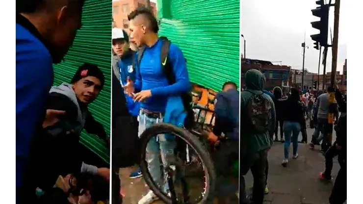 Hinchas de Millonarios detienen a venezolanos que saqueaban un supermercado