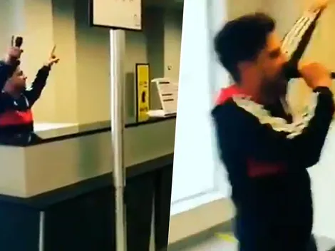 Tomó el micrófono, no le importó nada y el hincha de River trolleó a Boca