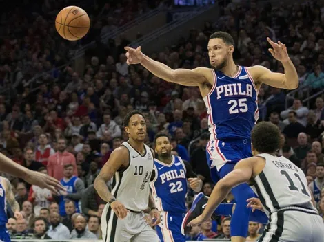 Qué canal transmite San Antonio Spurs vs. Philadelphia 76ers por la NBA