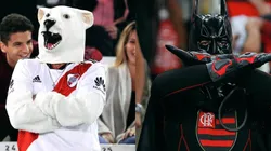 Los hinchas de River y Flamengo, y sus particulares cábalas.