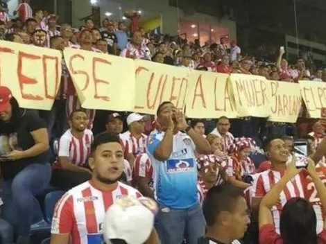 El horrible troleo de los hinchas del Junior a Jarlan Barrera