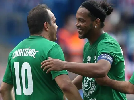 Francotirador de Récord: Ronaldinho podría jugar un partido con Cuauhtémoc Blanco