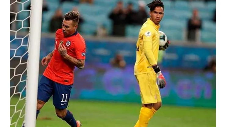 Gallese evitó el 3-1 de Vargas en Brasil 2019.