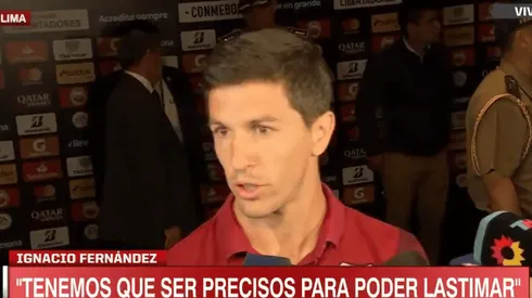 Nacho Fernández dijo que es lo que más le preocupa a River de Flamengo