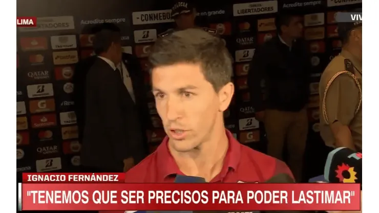 Nacho Fernández dijo que es lo que más le preocupa a River de Flamengo