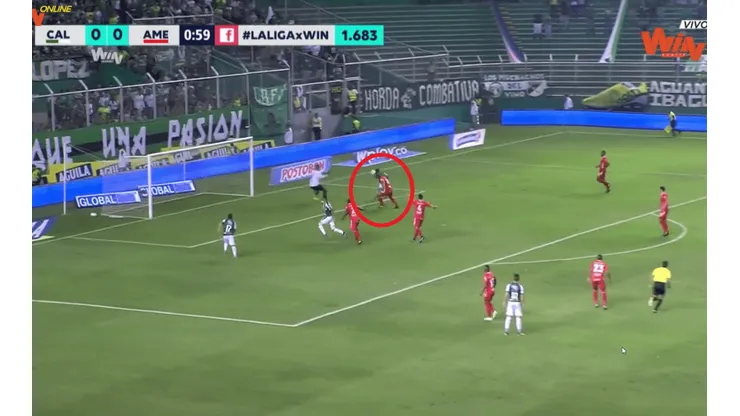 Cali, con gol de Dinenno, pegó al minuto y vence 1-0 al América