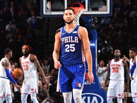 Ben Simmons metió el primer triple de su carrera e internet explotó