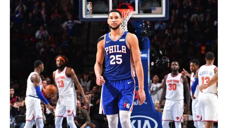Ben Simmons metió el primer triple de su carrera e internet explotó