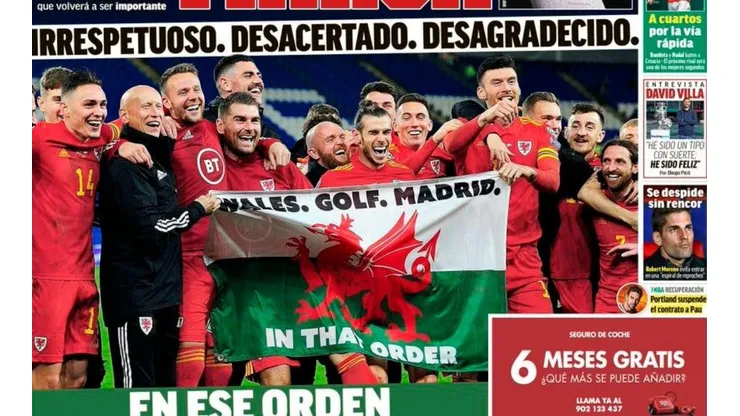 Tapa de Marca para Bale: "Irrespetuoso. Desacertado. Desagradecido"