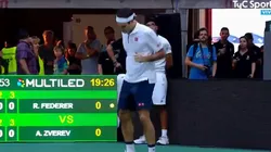 Los argentinos le pusieron ritmo al partido y Federer metió baile