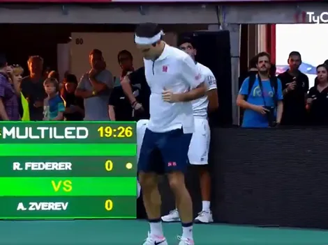 Los argentinos le pusieron ritmo al partido y Federer metió baile