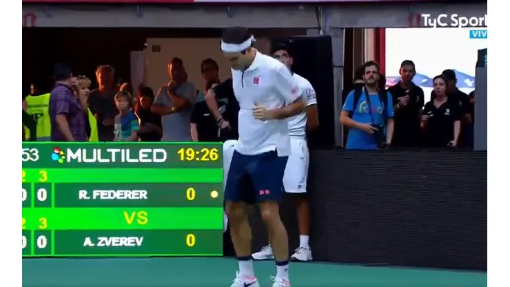 Los argentinos le pusieron ritmo al partido y Federer metió baile