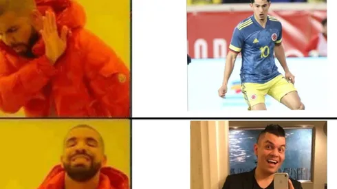 Steven Alzate se puso la '10' de James y le llovieron memes en las redes sociales