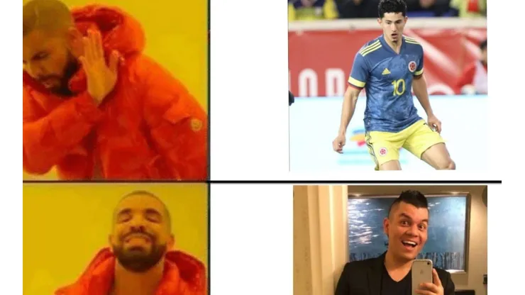Steven Alzate se puso la '10' de James y le llovieron memes en las redes sociales