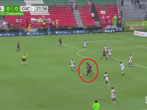 Ánderson Plata hizo jugada 'Maradoniana', pero se estrelló con un compañero