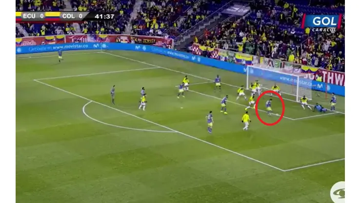 Así fue el gol de Mateus Uribe contra Ecuador.