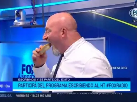 Video: Christian Martin enseñó en vivo cómo comerse una empanada de un bocado