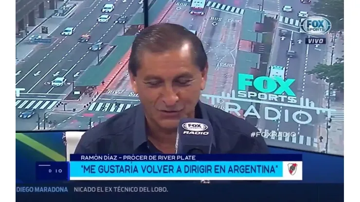 Ramón Díaz en Fox Sports Radio.
