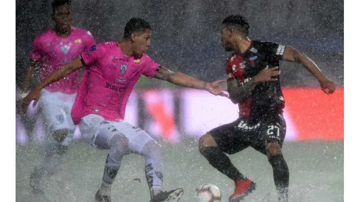 La final se jugó bajo una lluvia torrencial.