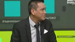 Kanashiro también narra partidos de fútbol en DirecTV.