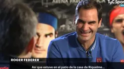 Federer: "Estuve en el patio de la casa de Riquelme"